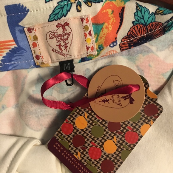 Dancing Days by Banned Mandala Vintage Retro Top Shirt Blouse NWT Size M - Picture 6 of 10